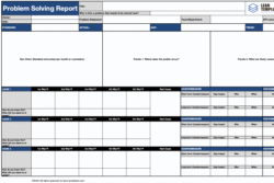 A3 Problem Solving Report Template - offline facilitation edition