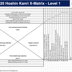 Hoshin Kanri X-Matrix Template – Strategy Alignment offline facilitation edition
